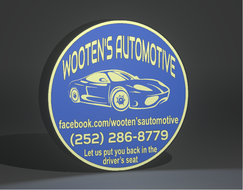 Wooten’s Automotive light box